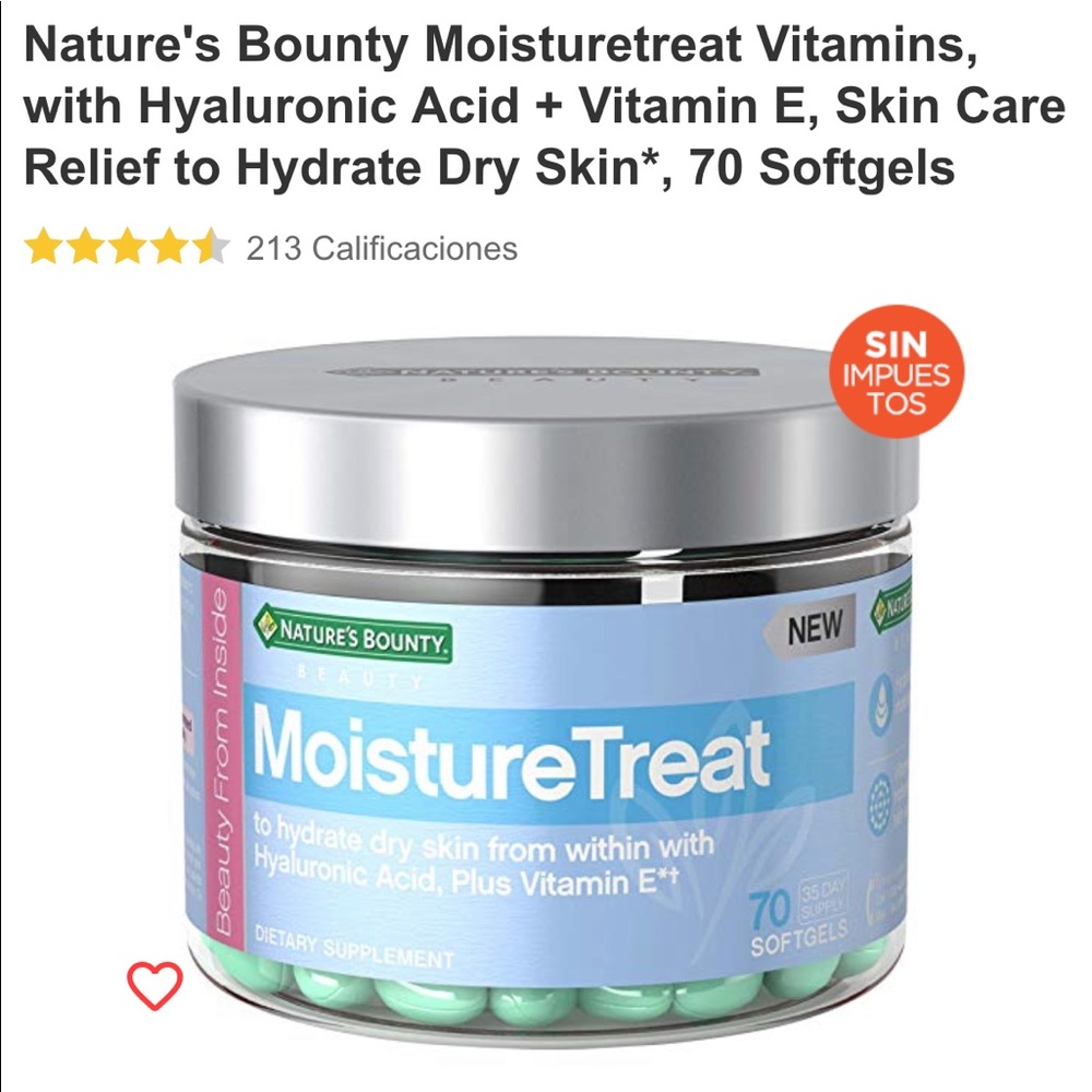 Moisture treat vitamins